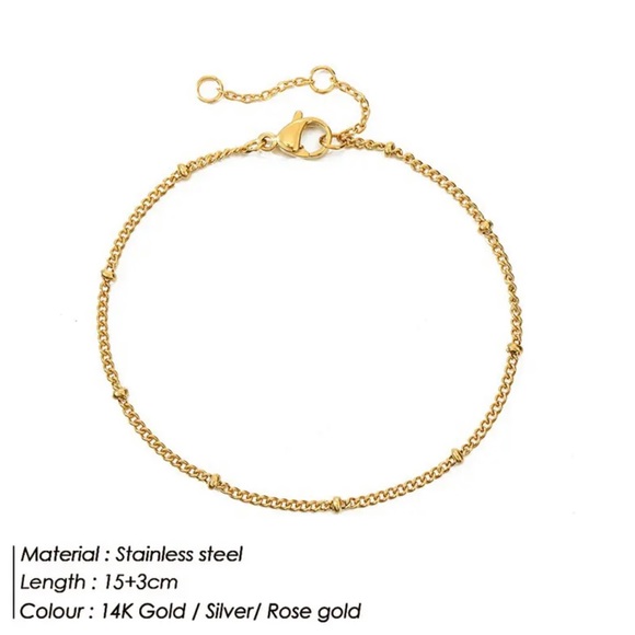 Dainty gold bracelets x 4 - Picture 6 of 8